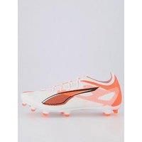 PUMA Unisex Ultra 5 PRO FG/AG Soccer Shoe, White Black-Glowing RED, 11 UK