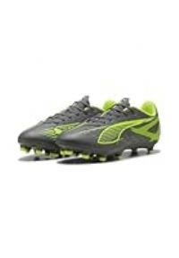 PUMA Unisex Ultra 5 Play FG Soccer Shoe, Matte Aged Silver-Yellow Alert Aged Silver, 9 UK