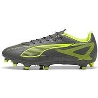PUMA Unisex Ultra 5 Play FG Soccer Shoe, Matte Aged Silver-Yellow Alert Aged Silver, 10 UK