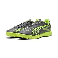 PUMA Unisex Ultra 5 Play TT Soccer Shoe, Matte Aged Silver-Yellow Alert Aged Silver, 9 UK