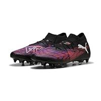 PUMA Unisex Future 8 Match MXSG Soccer Shoe, Black White-Glowing RED, 11 UK