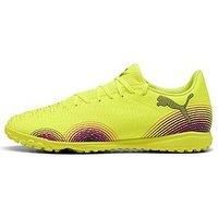PUMA Unisex Future 8 Play TT Soccer Shoe, Yellow Alert Black-Sun Struck, 8 UK