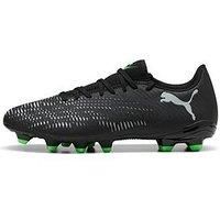 PUMA Unisex Future 8 Play FG/AG Soccer Shoe, Black Silver-Fluo Green, 9 UK