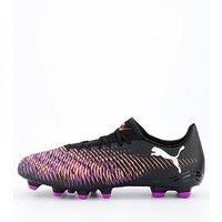 PUMA Unisex Future 8 Play FG/AG Soccer Shoe, Black White-Glowing RED, 9 UK