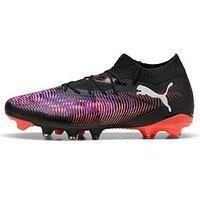 PUMA Unisex Future 8 Match FG/AG Soccer Shoe, Black White-Glowing RED, 7 UK