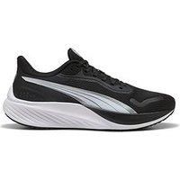 PUMA Unisex Pounce LITE Road Running Shoe, Black White, 5 UK