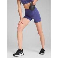 Puma Womens Training Essential High Waisted 5Inch Bike Shorts - Blue