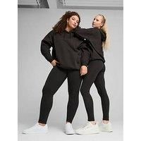 Puma Womens Essentials Puma Logo Leggings - Black