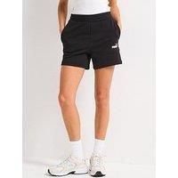PUMA Shorts Women Black Sports Shorts Sports Shorts with ESS Logo No. 1 Prave