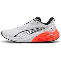PUMA Men/'s Electrify Nitro 4 Road Running Shoe, White-Glowing RED Black, 12 UK
