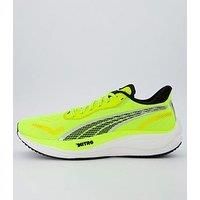 Puma Velocity Nitro 3 Mens Running Shoes Yellow Cushioned Comfort Run Trainers