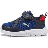PUMA Unisex Baby Fun Racer 2 AC+ INF Sneaker, New Navy White-Clyde Royal, 4 UK Child