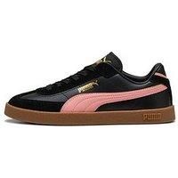 PUMA Unisex Club II ERA Sneaker, Black-Pink Fruit-Gum, 3 UK