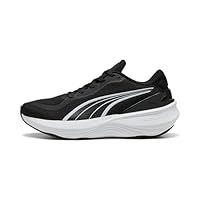 PUMA Unisex SCEND PRO 2 Road Running Shoe, Black White, 11 UK
