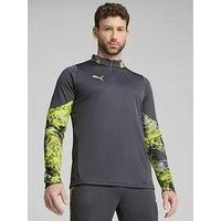 Puma Mens Individual Cup 1/4 Zip-Top - Grey
