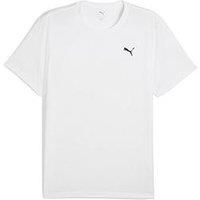 Puma Mens Training Essentials Solid Cat T-Shirt - White