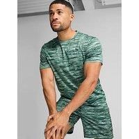 Puma Mens Training Essentials Printed T-Shirt - Green