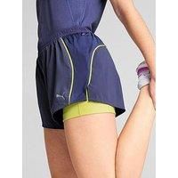 PUMA Women/'s Velocity 3" 2-in-1 Running Shorts, Blue Crystal, L