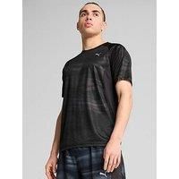 Puma Mens Running Velocity Printed T-Shirt - Black