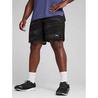 Puma Men'S Running Velocity Printed 7 Inch Shorts - Black