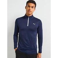 Puma Mens Golf Icon 20 1/4 Zip Top - Deep Navy