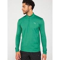 Puma Men'S Training Evolve Slim Fit 1/2 Zip Top - Green