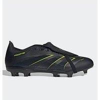 adidas Unisex Predator League Fold-Over Tongue Firm Multi Ground Football Boots, Core Black/Carbon/Lucid Lemon, 9 UK