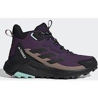 adidas Women/'s Terrex Anylander Mid RAIN.RDY Hiking Shoes, Aurora Plum/Core Black/Trace Brown, 3.5 UK