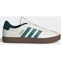 adidas Men/'s VL Court 3.0 Shoes, core White/preloved Teal/Aurora Ivy, 10 UK