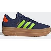 adidas Women/'s VL Court Bold Shoes, Dark Blue/FTWR White/FTWR White, 5 UK