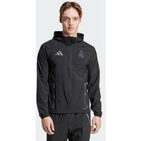 Adidas Real Madrid Tiro 25 Competition Vis Tech Travel Jacket - Black