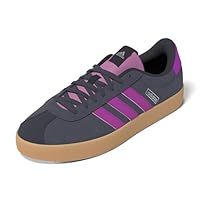 adidas Women/'s VL Court 3.0 Shoes, Shadow Navy/Purple Burst/Silver met, 6 UK