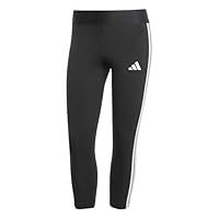 adidas Women/'s ESSENTIALS 3-STRIPES LEGGINGS 3/4 LENGTH, Black, M