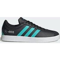 adidas Unisex Mercedes - AMG Petronas Formula ONE Team VL Court Base Shoes, core Black/semi Mint Rush/FTWR White, 9 UK