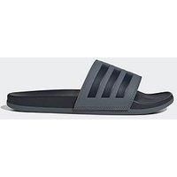adidas Unisex Adilette Comfort Slides Flip-Flop, Onix/Legend Ink/Legend Ink, 6 UK