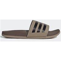 adidas Unisex Adilette Comfort Slides Flip-Flop, Blanch Cargo/core Black/Earth strata, 9 UK
