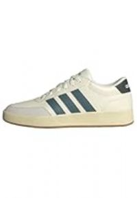 adidas Men/'s BREAKNET 3.0 Shoes, White/Preloved Teal/Legend Ivy, 12 UK