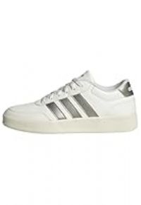 adidas Women/'s BREAKNET 3.0 Shoes, core White/Cyber met./Off White, 4 UK