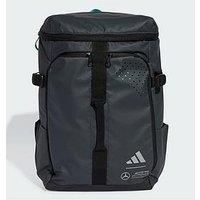 adidas Unisex MERCEDES - AMG PETRONAS FORMULA ONE TEAM HYBRID BACKPACK, carbon/black/REFLECTIVE SILVER, One Size