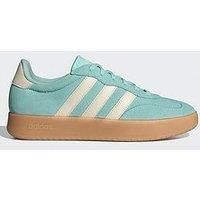 adidas Women/'s BARREDA Shoes, Semi Flash Aqua/Wonder White/Gum, 8 UK