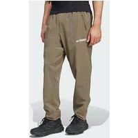 adidas Men/'s Terrex Multi Essentials Stretch Pants, Olive Strata, S