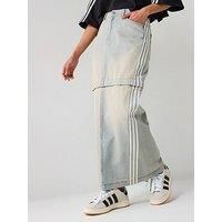 Adidas Originals Adilenium Two-In-One Denim Skirt - Blue