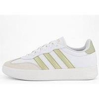 adidas Women/'s BARREDA Shoes, FTWR White/Gold met./Alumina, 7 UK