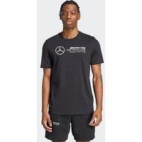 adidas Men/'s Mercedes - AMG Petronas Formula ONE Team DNA Graphic TEE Men, Black/White, XXL