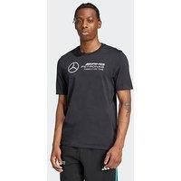 adidas Men/'s Mercedes - AMG Petronas Formula ONE Team DNA TEE Men, Black/White, L