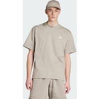 adidas Men/'s Mercedes - AMG Petronas Formula ONE Team Premium Sweat TEE Men, Putty Beige/Wonder Alumina, M