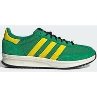 adidas Men/'s Run 70S 2.0 Shoes, Green/Yellow/Off White, 8.5 UK