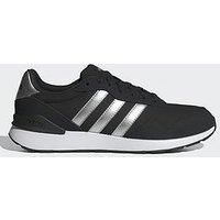adidas Women/'s Run 60s 4.0 Shoes, Core Black/Silver Metallic/Cloud White, 6 UK