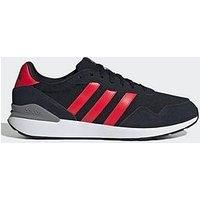 adidas Men/'s Run 60s 4.0 Shoes, core Black/Pure Ruby/Grey Three, 8 UK