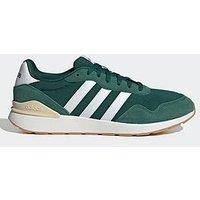 adidas Men/'s Run 60s 4.0 Shoes, Collegiate Green/Cloud White/Crystal Sand, 12 UK